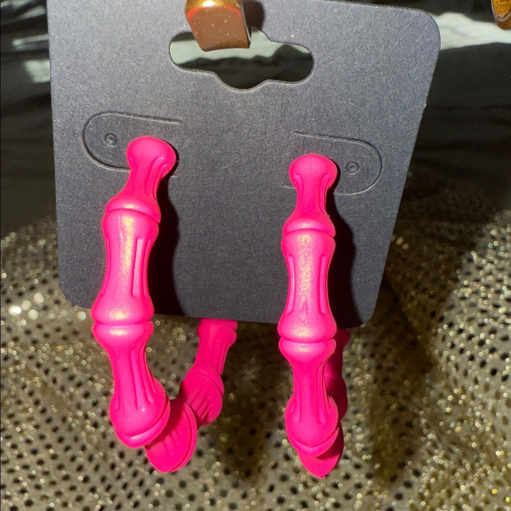 Vibrant Pink Earrings